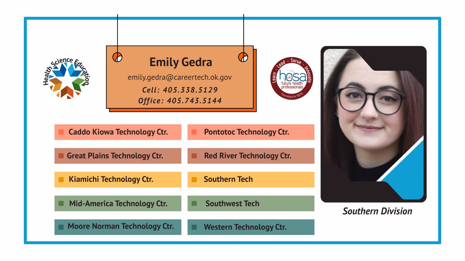 Emily Gedra, HSE Program Specialist,
Southern Regional Division,